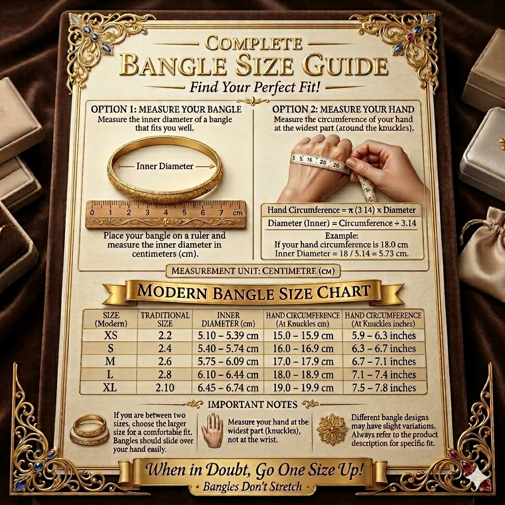 AVARKA Complete Bangle Size Guide — Find Your Perfect Fit