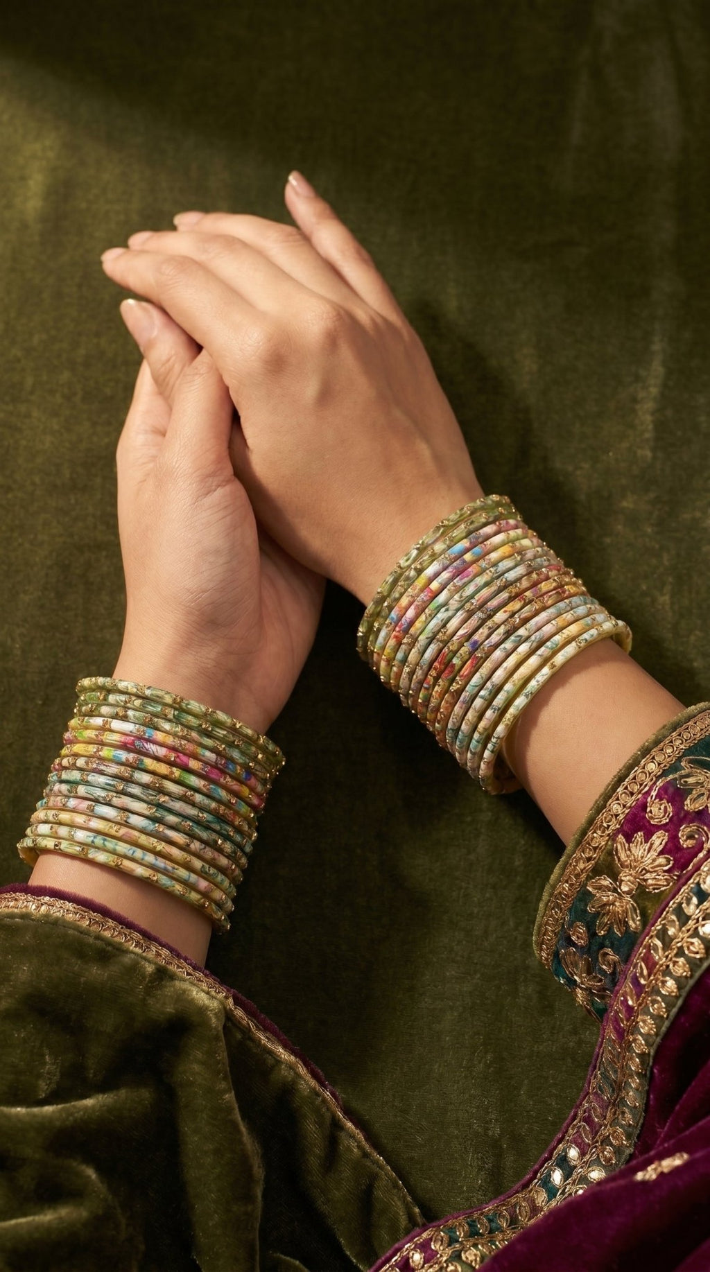 Timeless-Multi Color– Exclusive Bangle Set - AVARKA