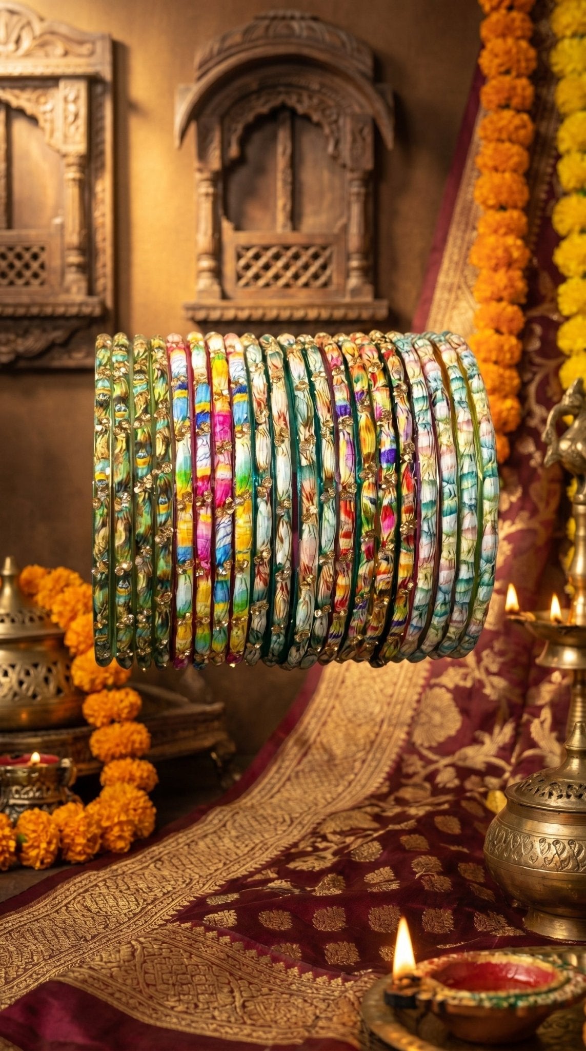 Timeless-Multi Color– Exclusive Bangle Set - AVARKA