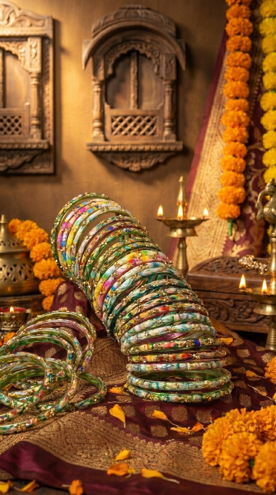 Timeless-Multi Color– Exclusive Bangle Set - AVARKA